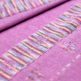 Lila Textil des Edelweiß Alpaka Schals für Damen