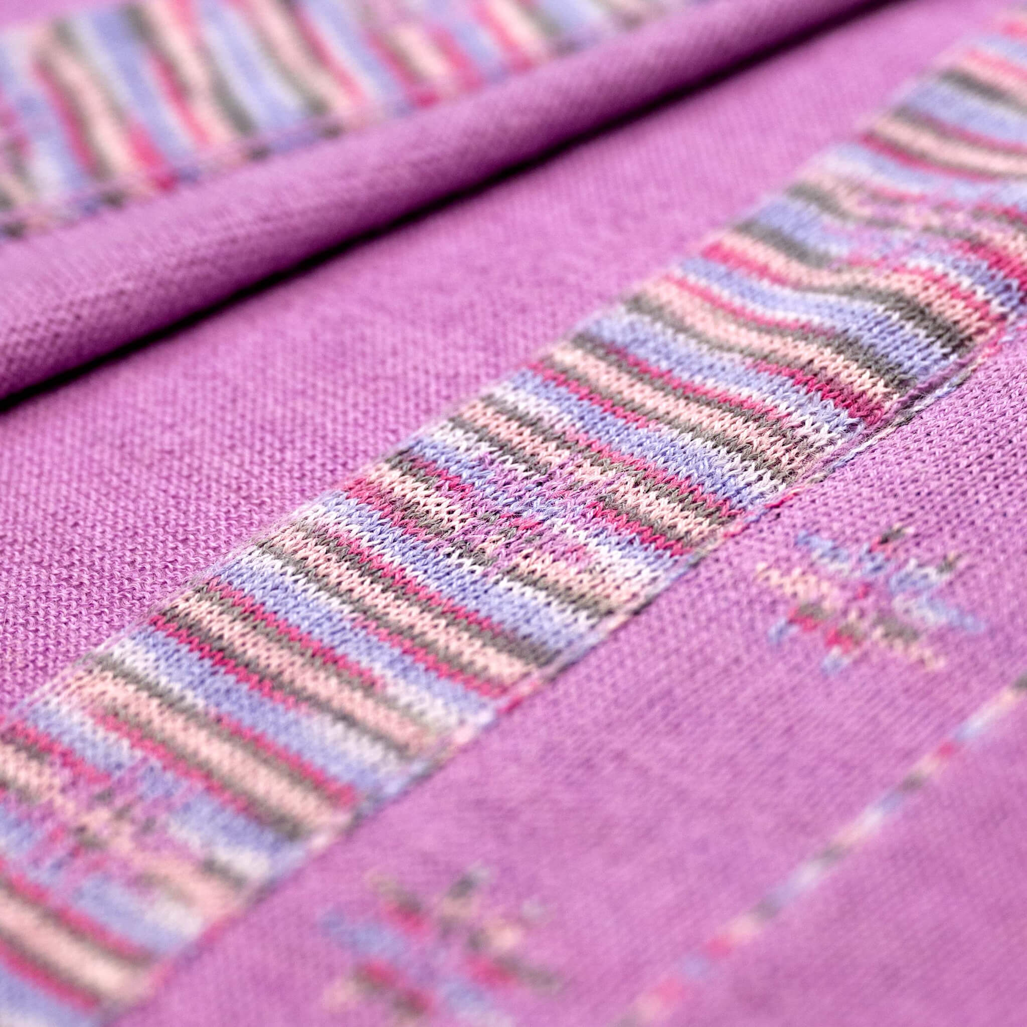Lila Textil des Edelweiß Alpaka Schals für Damen