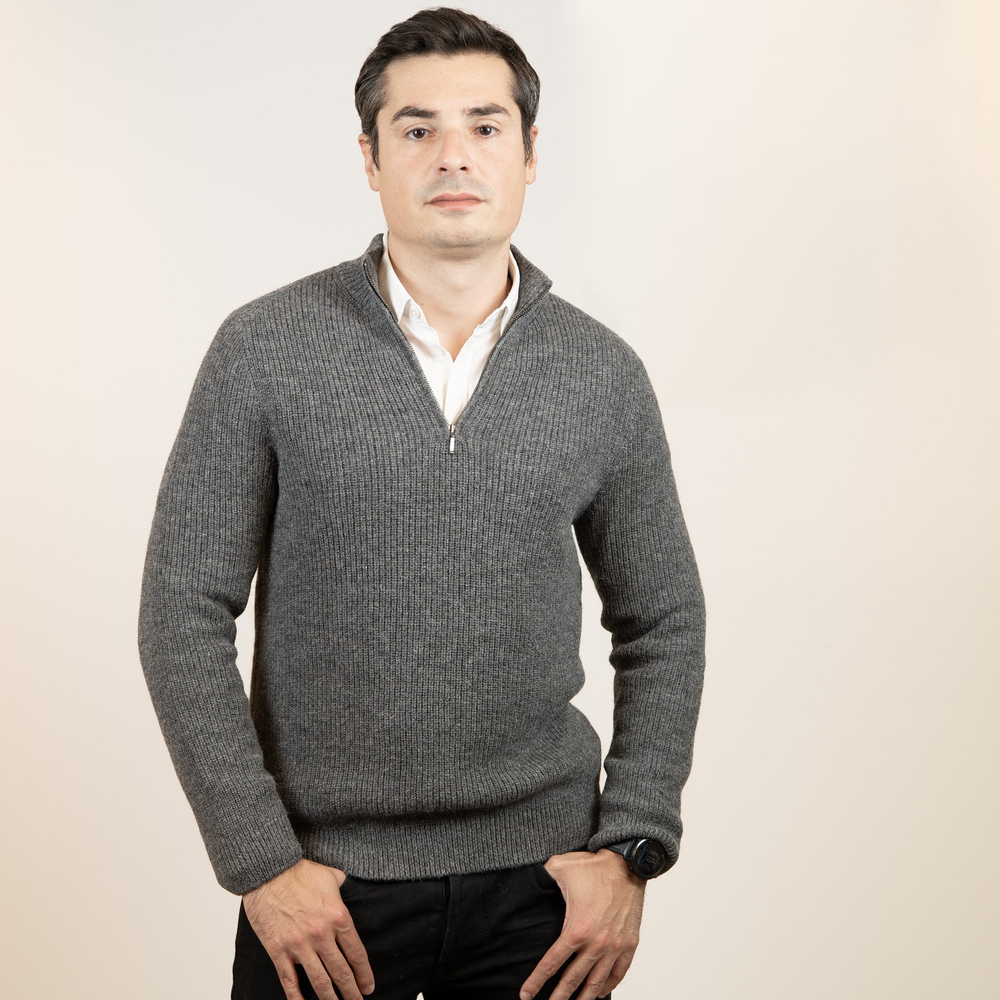 Warmer Alpaka Troyer für Herren aus 100% Babyalpaka I Alpakin