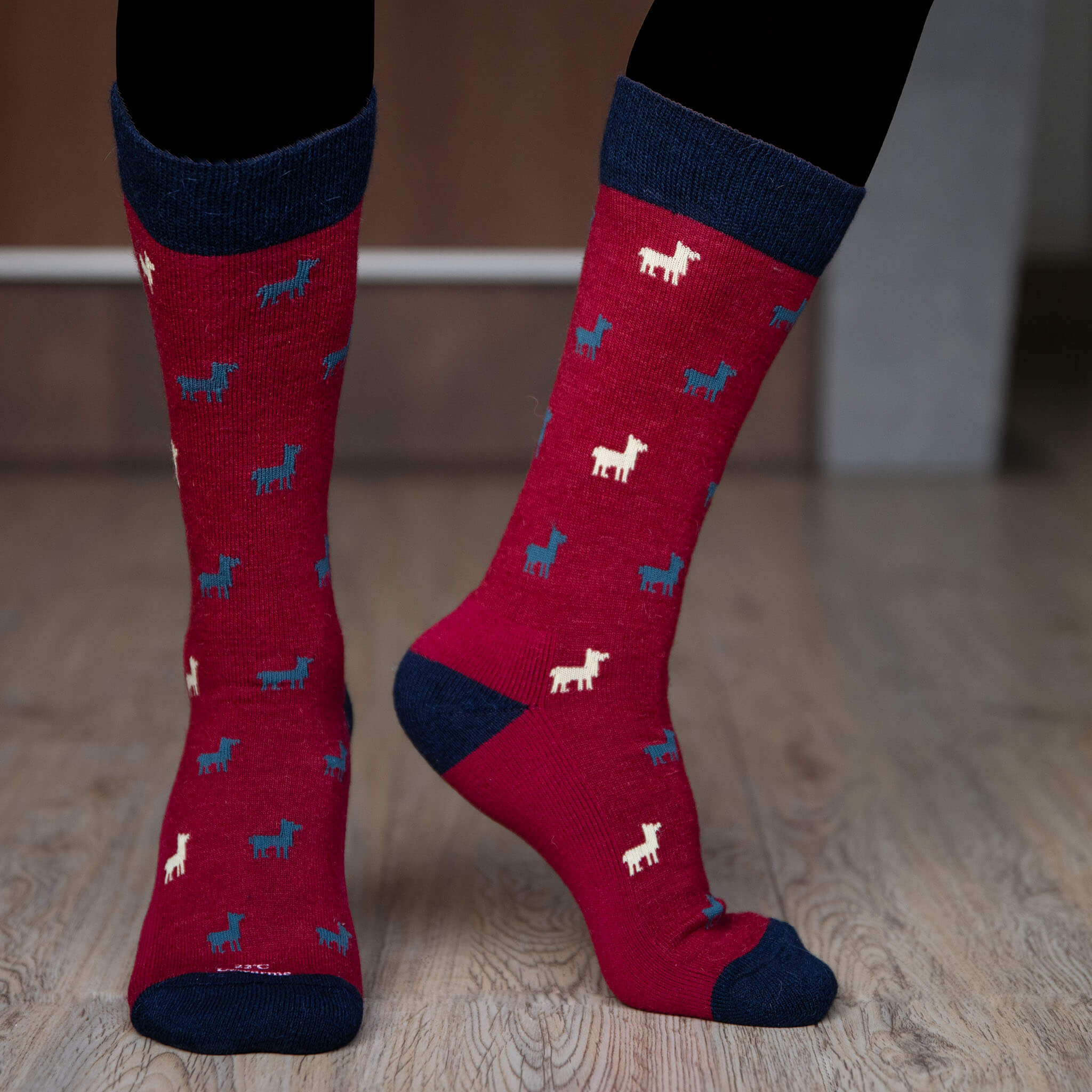 Socken mit Alpaka Motiv – warme Lieblingssocken aus Alpakawolle