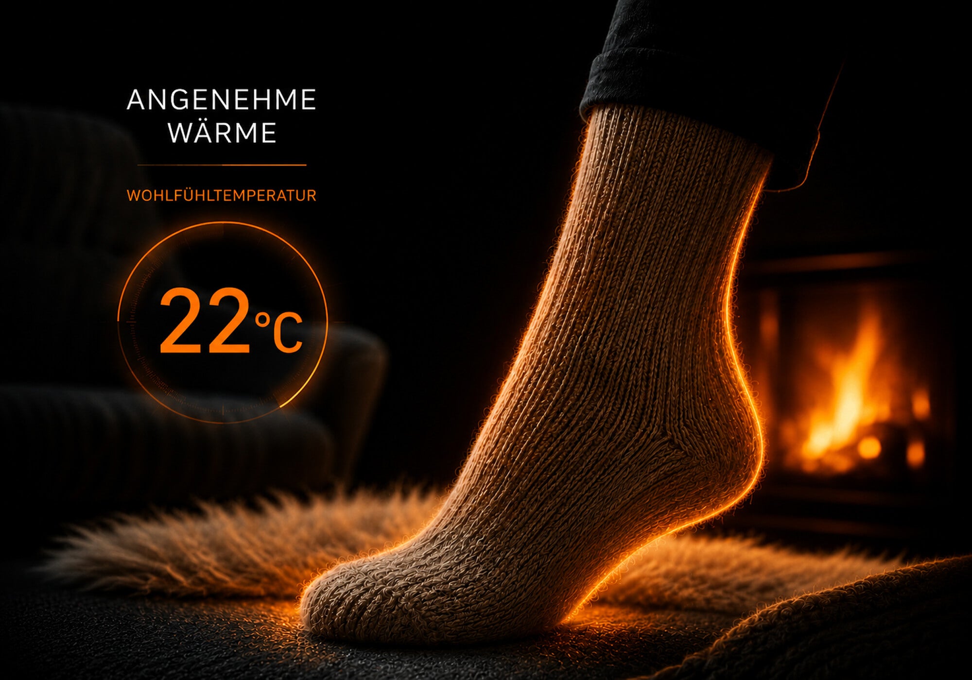 22° Wohlfühltemperatur für angenehme Wärme