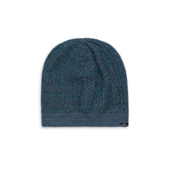 Alpaka Beanie für Damen in dunkelblau
