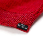Alpaka BEANIE Mütze für Damen von Alpakin in rot Etikett 100% Babyalpaka