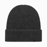 Winddichter Alpaka Beanie für kalte Wintertage in Farbe Holzkohle oder Melange
