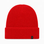 Alpaka Mütze Beanie in rot für den Winter