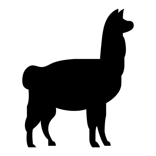 Alpaka oder Lama Icon ausgefüllt