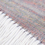 Alpaka Plaid Bicolor von Alpakin in creme Fransen