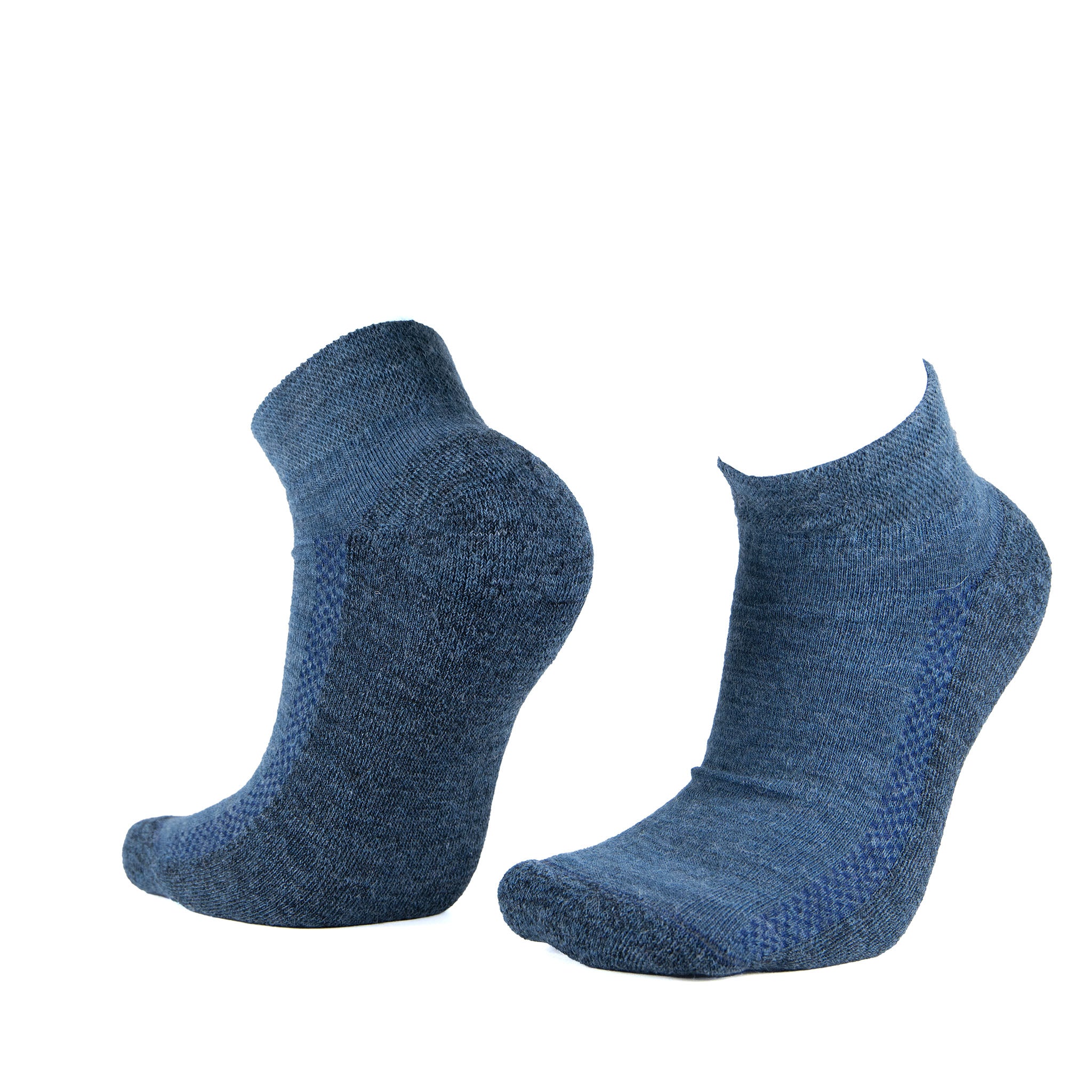 Mitteldicke Alpaka Sneaker Socken für Damen und Herren in blau von Alpakin