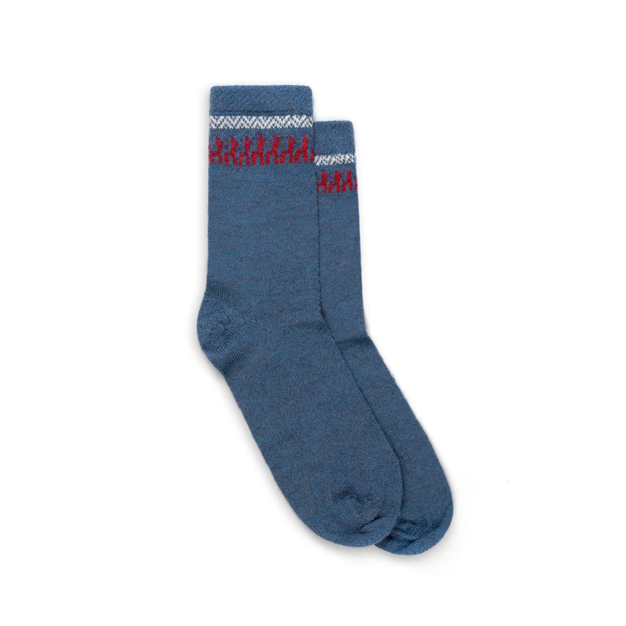 Alpaka Socken 100 Prozent für Damen und Herren von Alpakin in blau