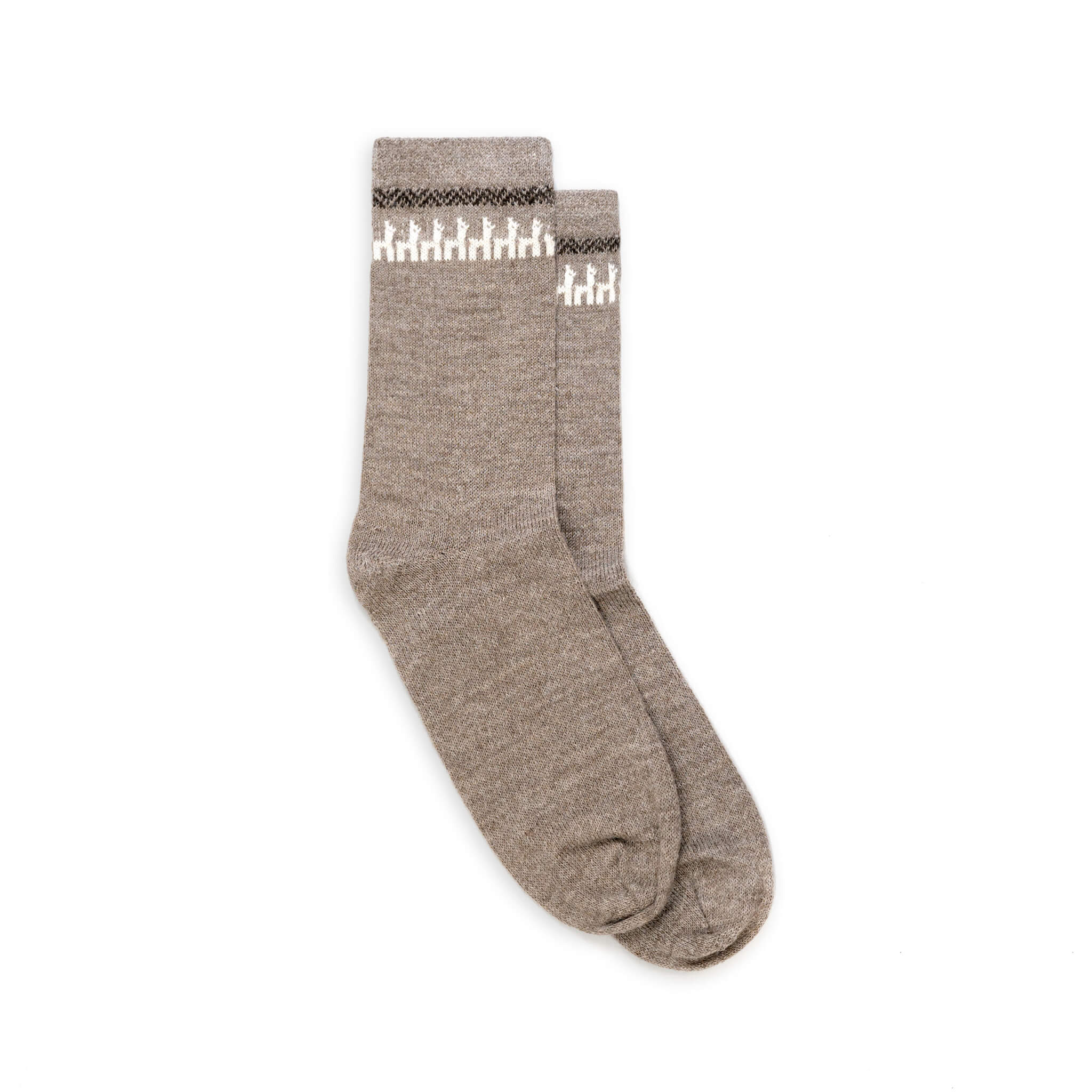 Alpaka Socken 100 Prozent für Damen und Herren von Alpakin in hellbraun
