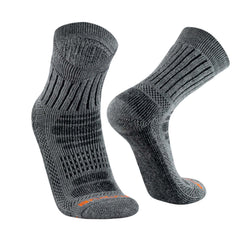 Klassische Thermosocken aus weicher Alpakawolle in dunkelgrau