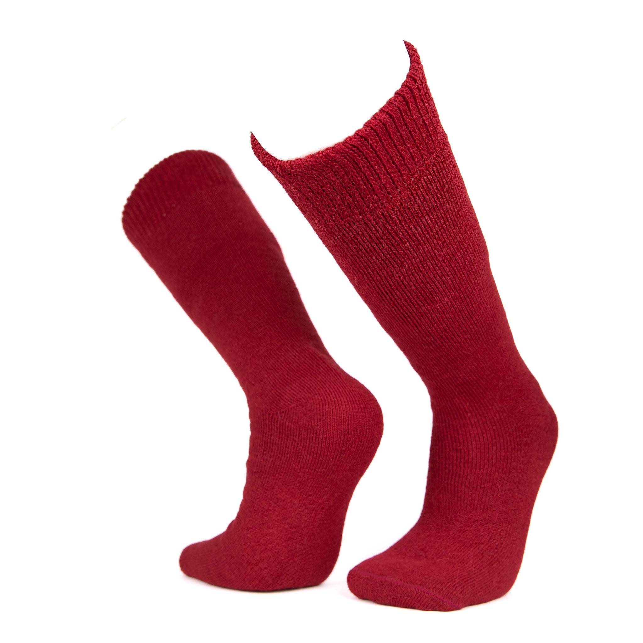 Rote Alpaka Thermosocken für kalte Wintertage von Alpakin