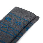 Alpaka Wollsocken Winter-Motiv für Damen und Herren von Alpakin in blau nah