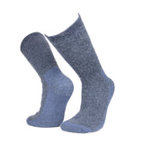 Alpaka Wandersocken in moderner Farbe Denim für ein angenehmes Fußklima, ohne Frieren oder Schwitzen