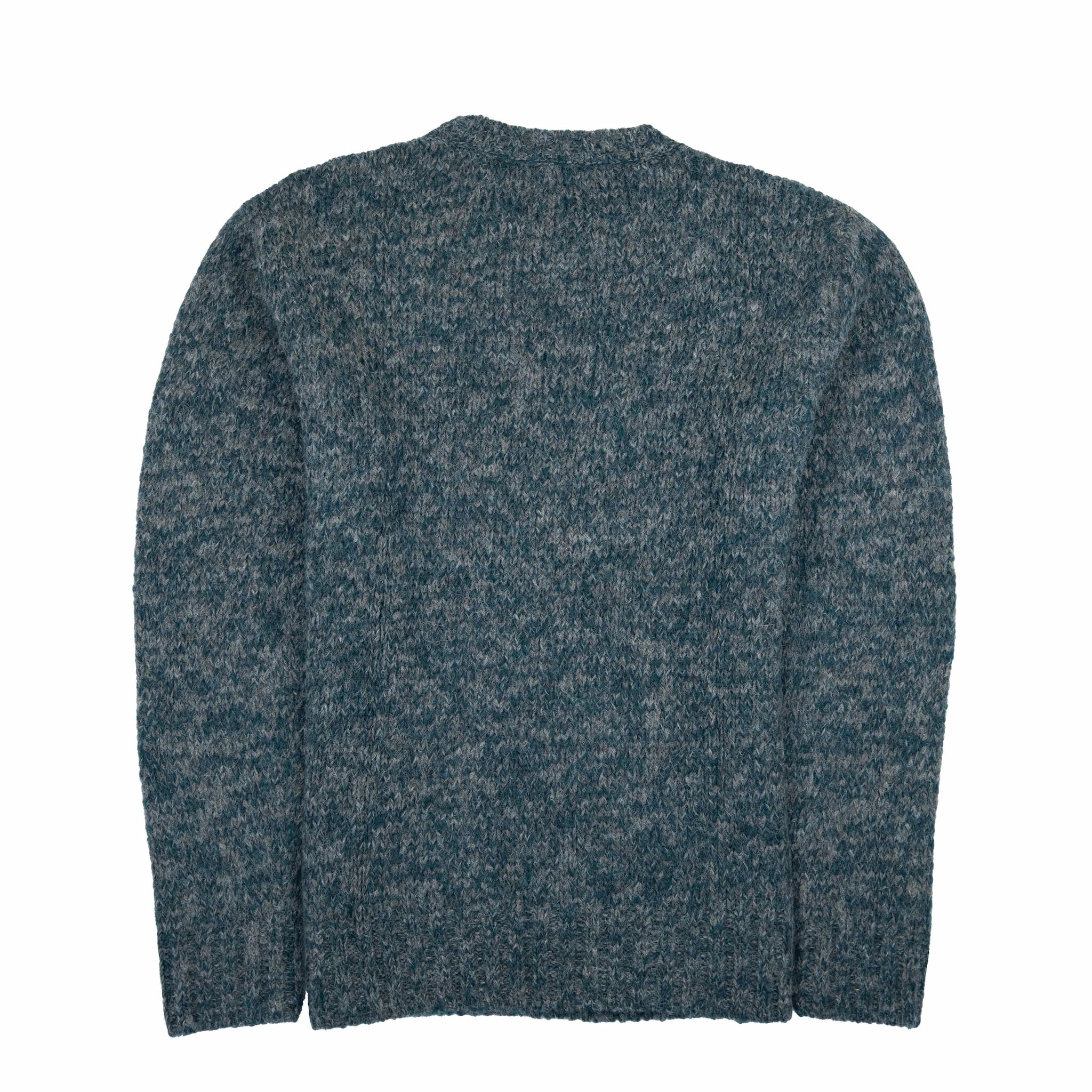 Rückansicht des Chikan Alpaka Wollpullovers für Herren - mit Nylon Anteil zur besseren Dehnbarkeit