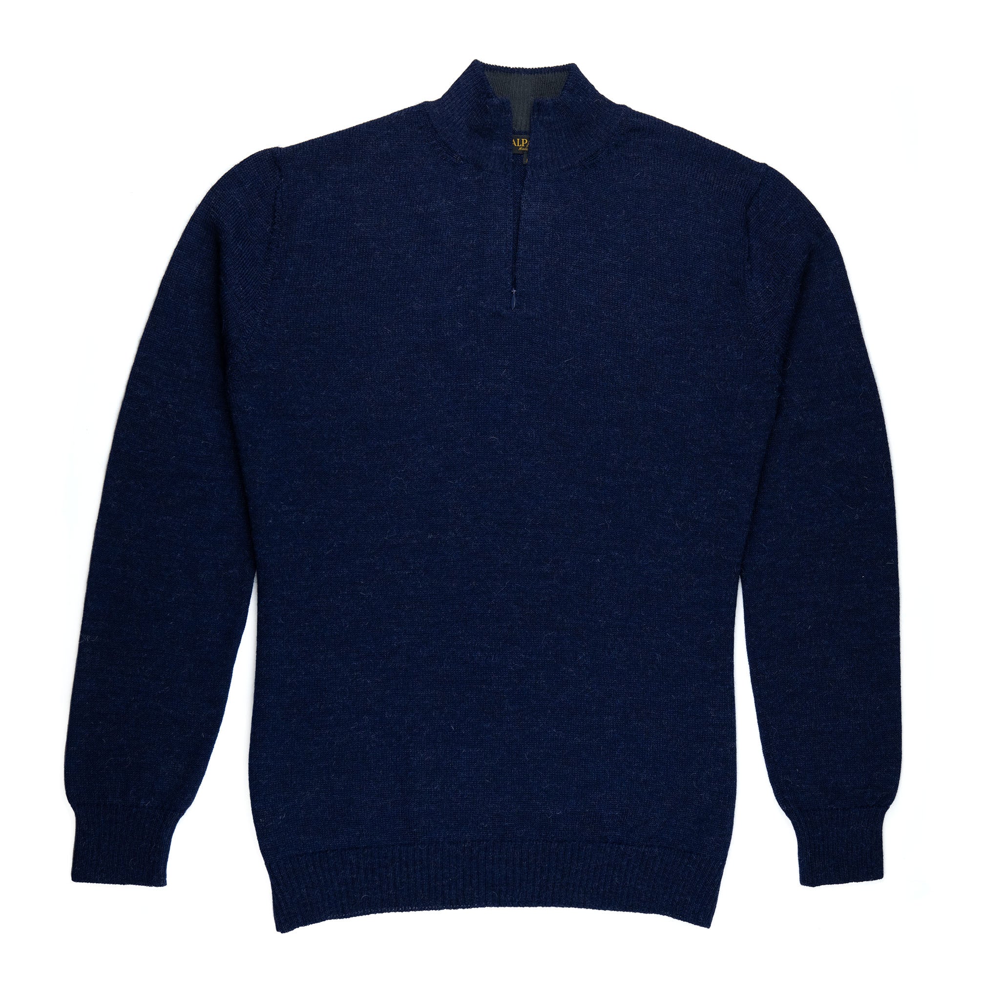 Katari Alpaka Troyer für Herren in dunkelblau von vorne