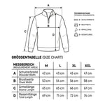 Detaillierte Grössenangaben zum Alpaka Troyer KATARI für M bis XXL