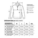 Detaillierte Grössenangaben zum Alpaka Troyer KATARI für M bis XXL