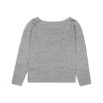 LUNA Alpaka Pullover für Damen von Alpakin in grau von hinten