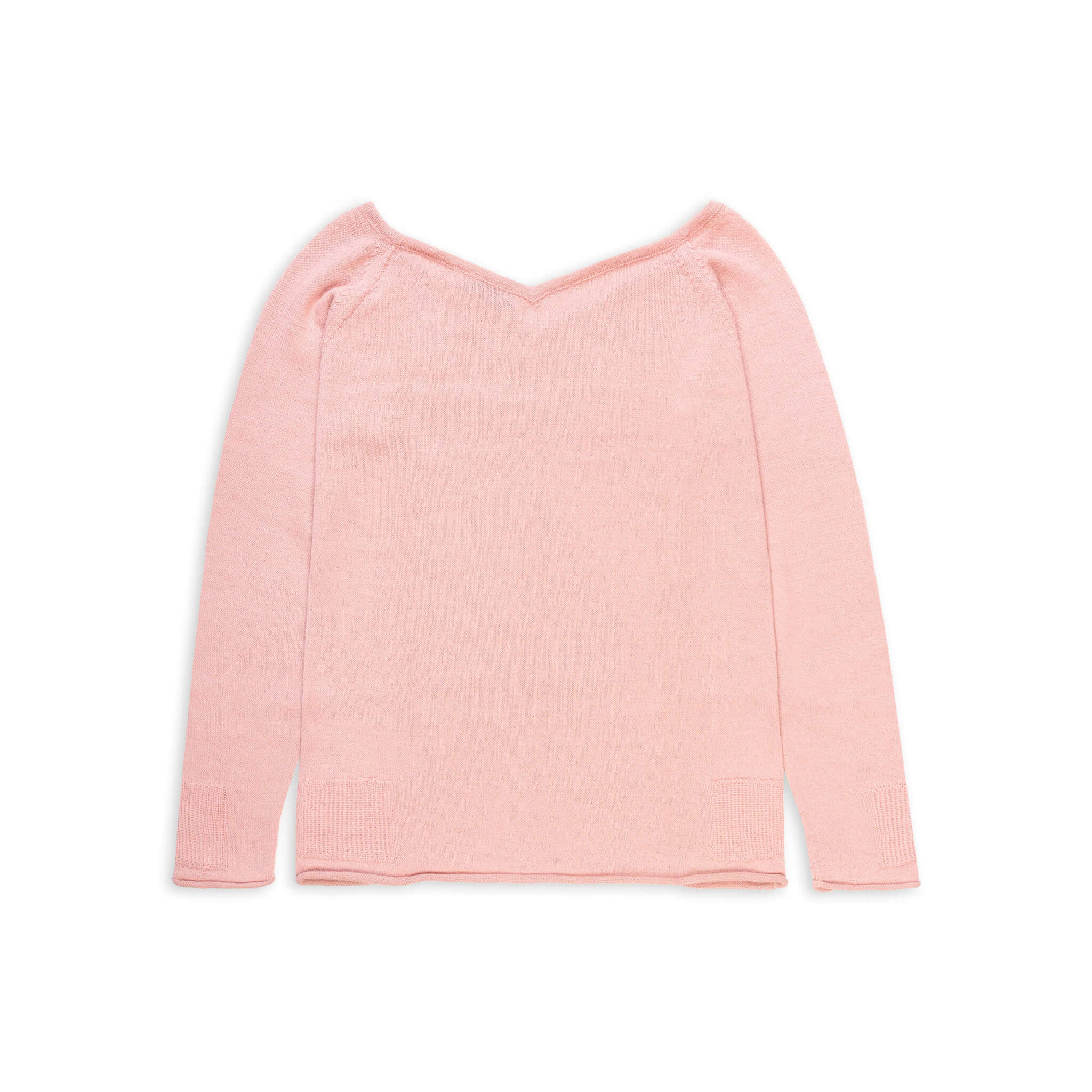 MIA Alpaka Pullover für Damen von Alpakin in rosa von hinten