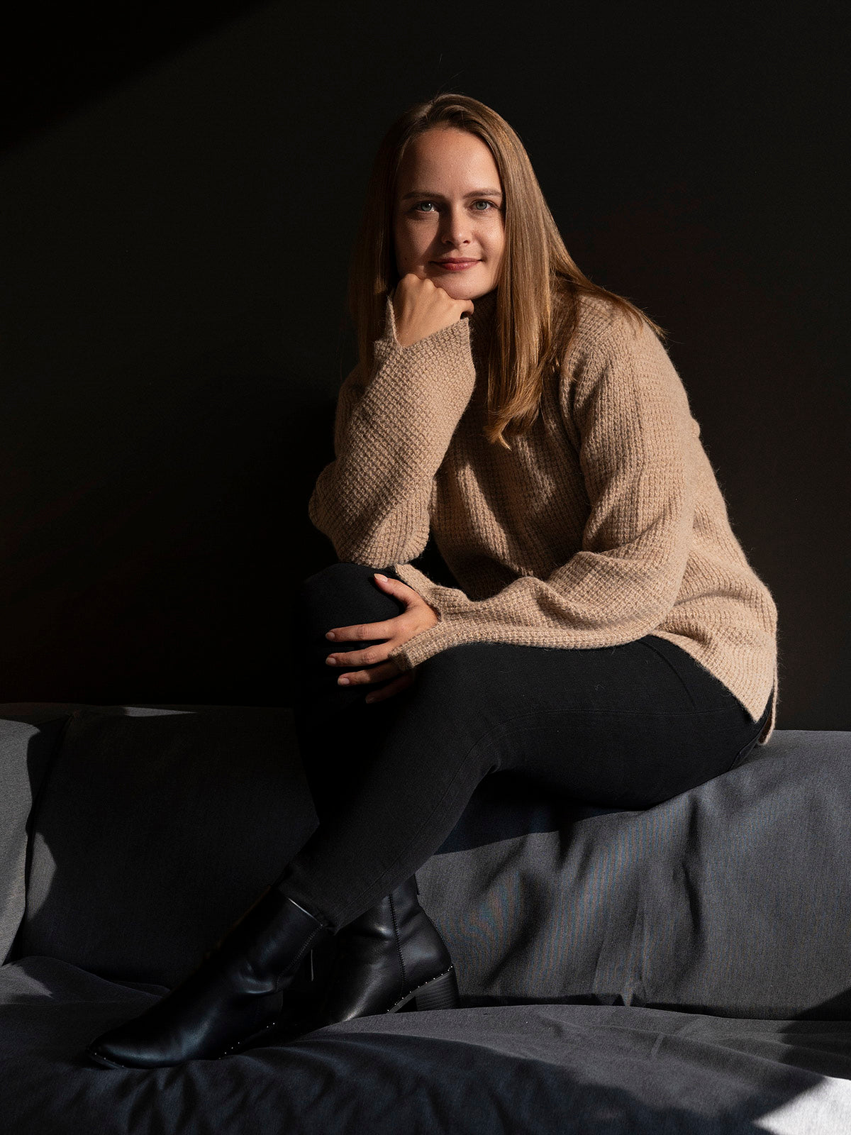 Warmer Alpaka Rollkragenpullover für Damen kuschelweich I Alpakin