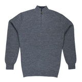 Dunkelgrauer Alpaka Troyer für Herren Munay von Alpakin von vorne