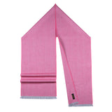 Premium Babyalpaka Schal mit Fischgrätenmuster in pink aus feinster Alpakawolle Premium Babyalpaka
