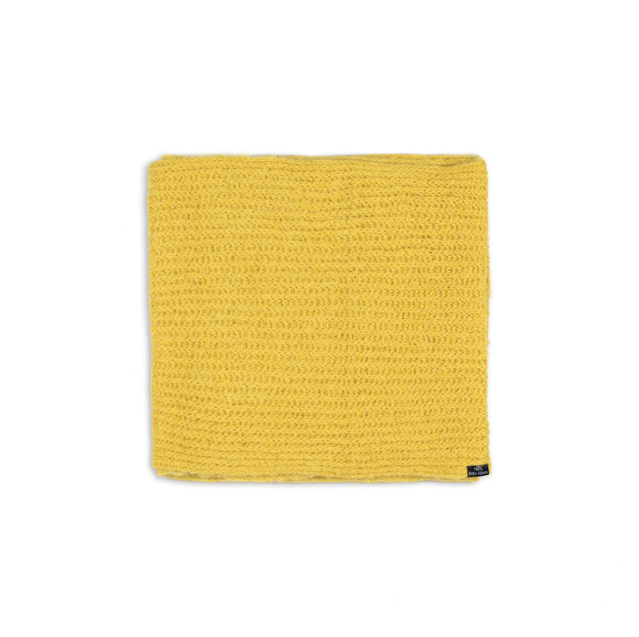 Schal in gelb aus Set Alpaka Schal und Mütze für Damen von Alpakin