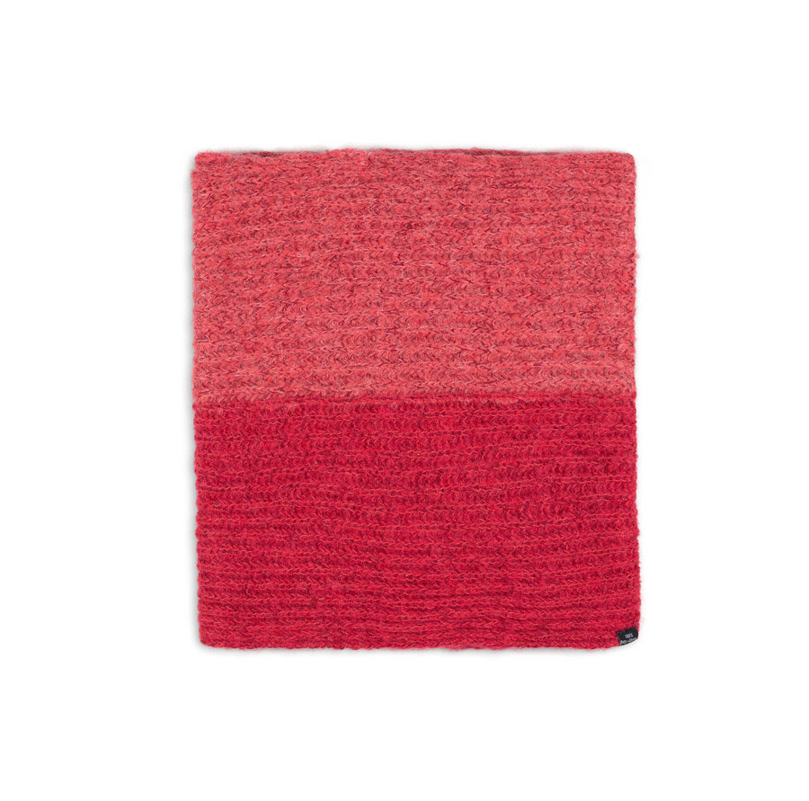 Schal in rot aus Set Alpaka Schal und Mütze für Damen von Alpakin