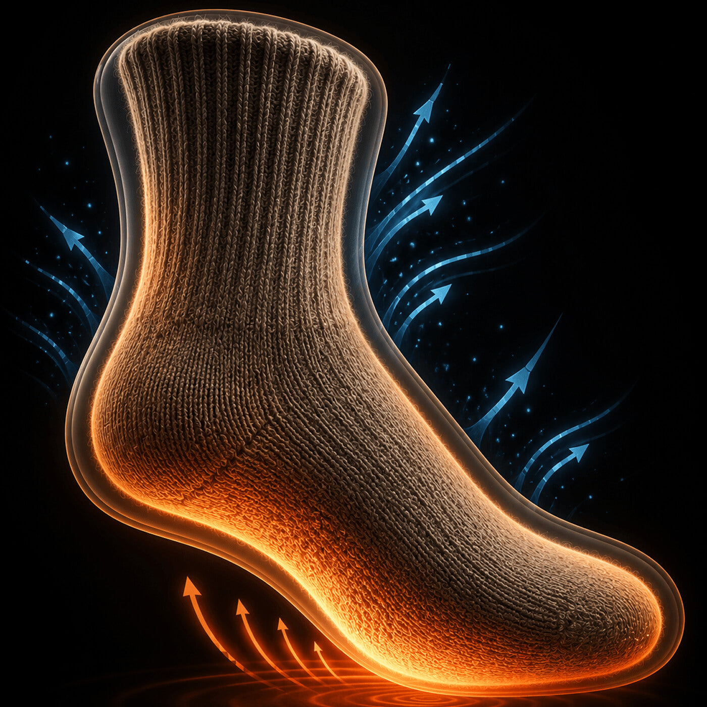 Mitteldicke Alpaka Thermosocken, die angenehm warme Füße bereiten und zugleich atmungsaktiv sind