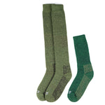 Thermo Kniestrümpfe im Größenvergleich zu den wärmsten Socken von Alpakin