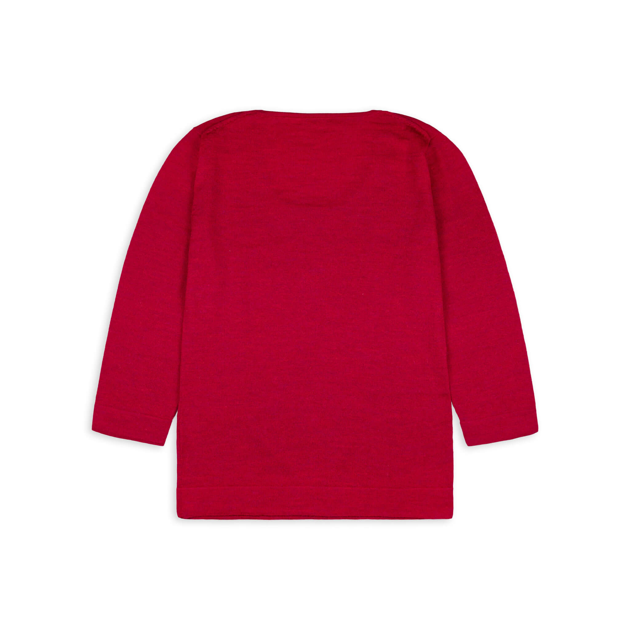 UNA Alpaka Pullover für Damen von Alpakin in rot von hinten