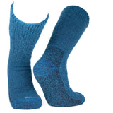 Wärmste Alpaka Thermosocken in dunkeltürkis für extreme Kältebedingungen