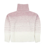 YANTA Alpaka Rollkragenpullover für Damen von Alpakin in rosa von hinten